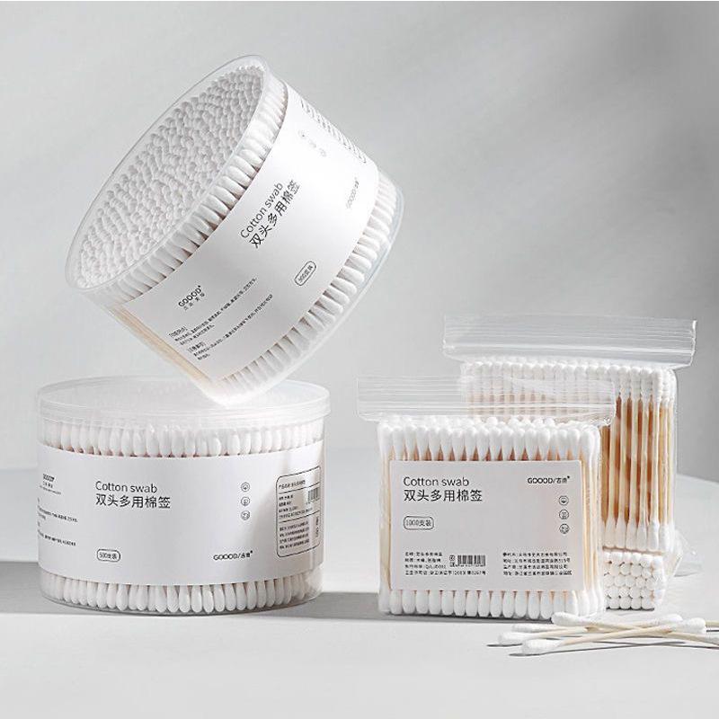Cotton Swabs for Cleaning Ears, Makeup Cotton Swabs, Household Disposable Cotton Swabs, Pointed Cotton Swabs, Double-ended Cotton Swabs