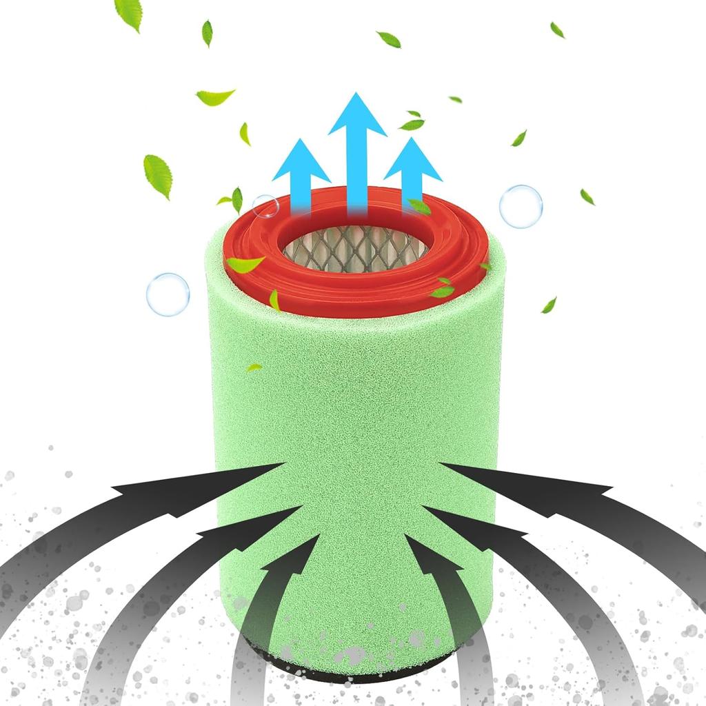 LOCOPOW Big Bear 400 Air Filter For Yamaha Big Bear 400 2000-2012 Big Bear 250 2007-2009 Bear Tracker 250 1999-2004 Bruin 250 2005-2006 YFM400 YFM250