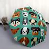 1pc Dogs Pets Automatic Open 8-Rib Windproof Umbrella, Travel & Commuting, Suitable for All Seasons