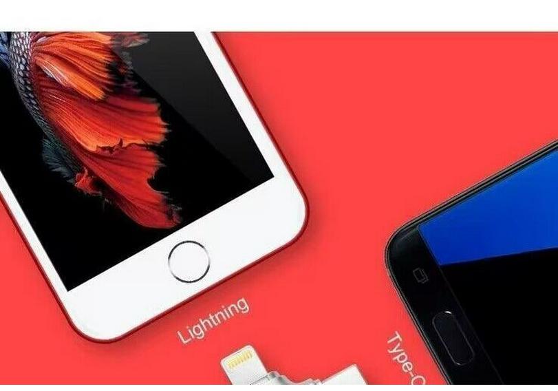 256GB Multi-Function 4-in-1 Card Reader for Apple, Android, Computers, High-Speed 3.0 iPad2 U Disk