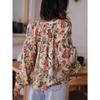 Women's Printed Long Sleeve Shirt Spring Autumn Casual Blouse Top For Women European American Fashion Foreign Trade Crossbody Apparel