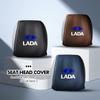 Car Seat Back Headrest Ice Silk Support Pad Head Pillow Covers For Lada Niva Vesta 4X4 Samara Kalina Largus Priora Granta