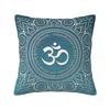 Colorful Lotus Mandala Cushion Cover 40x40cm Velvet Buddhism Flower Throw Pillow Case for Sofa Square Pillowcase Decoration