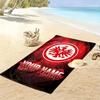 Individuelles Eintracht Frankfurt Aufdruck Strandtuch, Großes Weiches Schnelltrocknendes Handtuch für Strand Camping Schwimmen