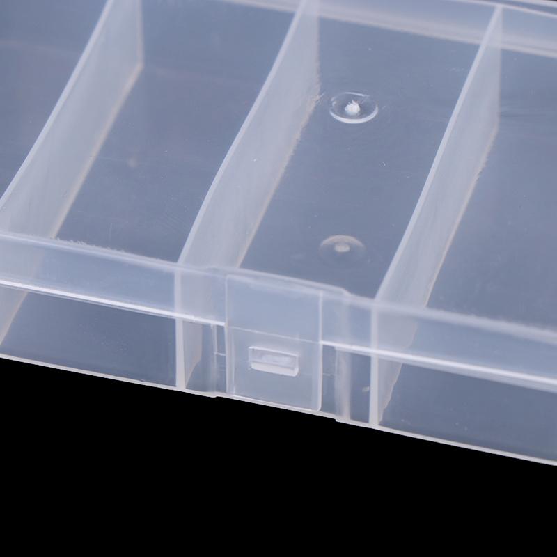Transparent 5 Compartments Fishing Tackle Box Storage Case Fly Fishing Lure Spoon Hook Bait Case Boxes Fishing Accessories Tools