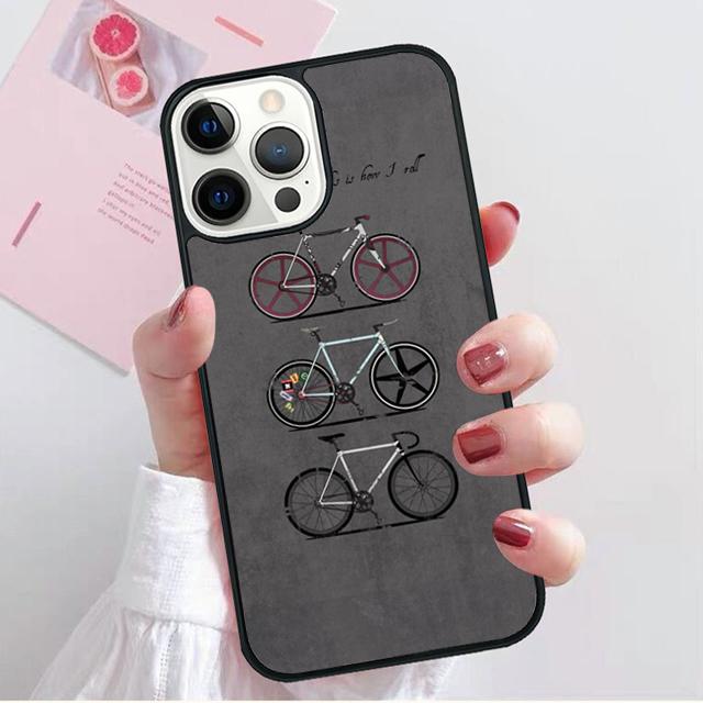 Hipster Bike Bicycle Phone Case Cover For iPhone 17 Air 16e 15 14 13 12 Pro Max 11 Pro Max Plus Coque Shell