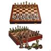 30cm Medieval Chess Set Chessboard 32 Pieces Board Game Figure Sets Szachy Checker