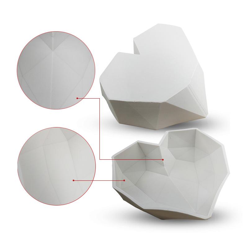 French Heart Shaped Mousse Love Silicone Mold Valentine's Day Silicone Dessert Mold DIY Baking Mold