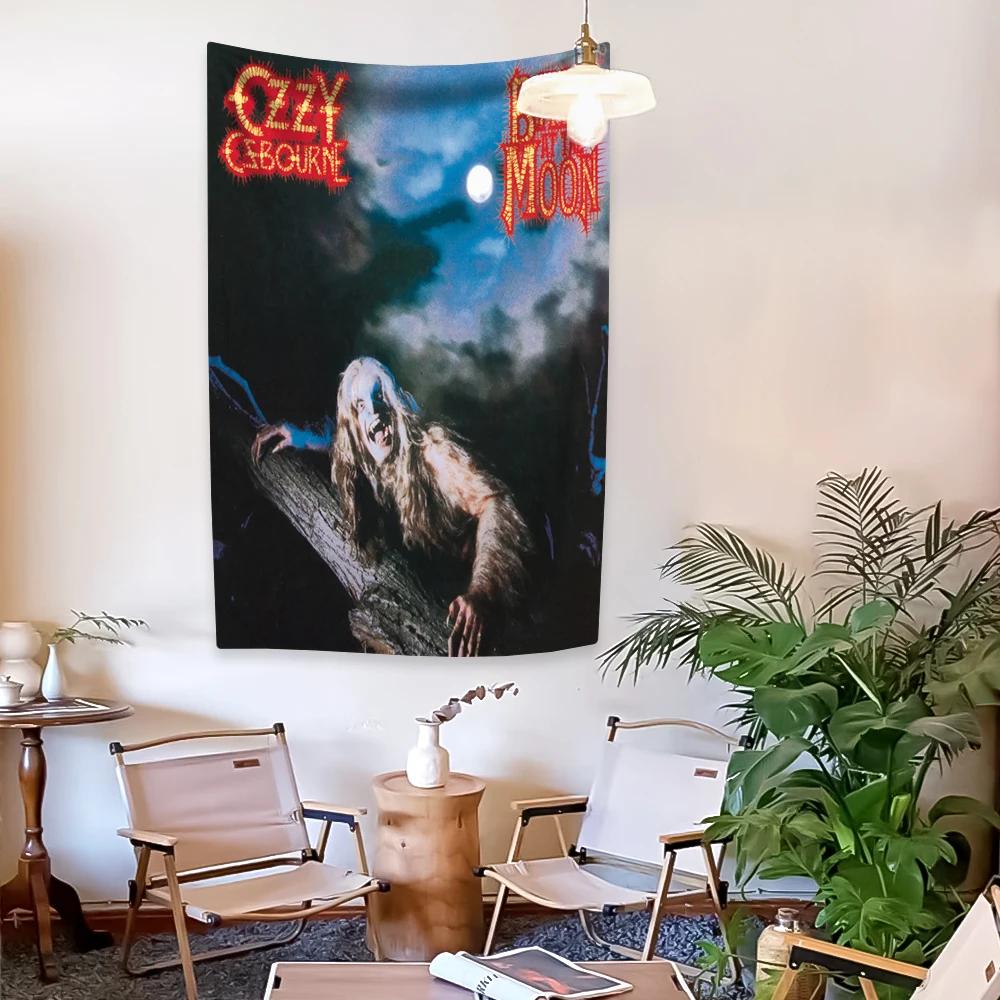 Tapestry Cantante Musica Rock And Roll Copertina Album Ozzy Osbourne Decorazione Casa Appeso a Parete Panno di Sfondo Decorazione Camera da Letto Dormitorio