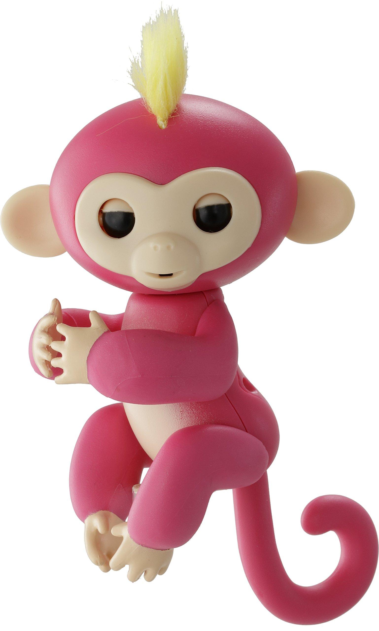 

Small hand glue monkey hugmin (pink)