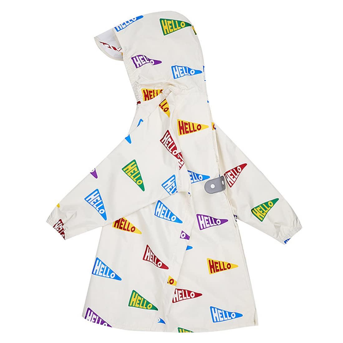 

Дождевик для дождя рюкзак для мальчиков и дождь прозрачная сумка для хранения сильный дождь для улицы 2 размер L дети, пончо, совместимый, дождевик, девочки,