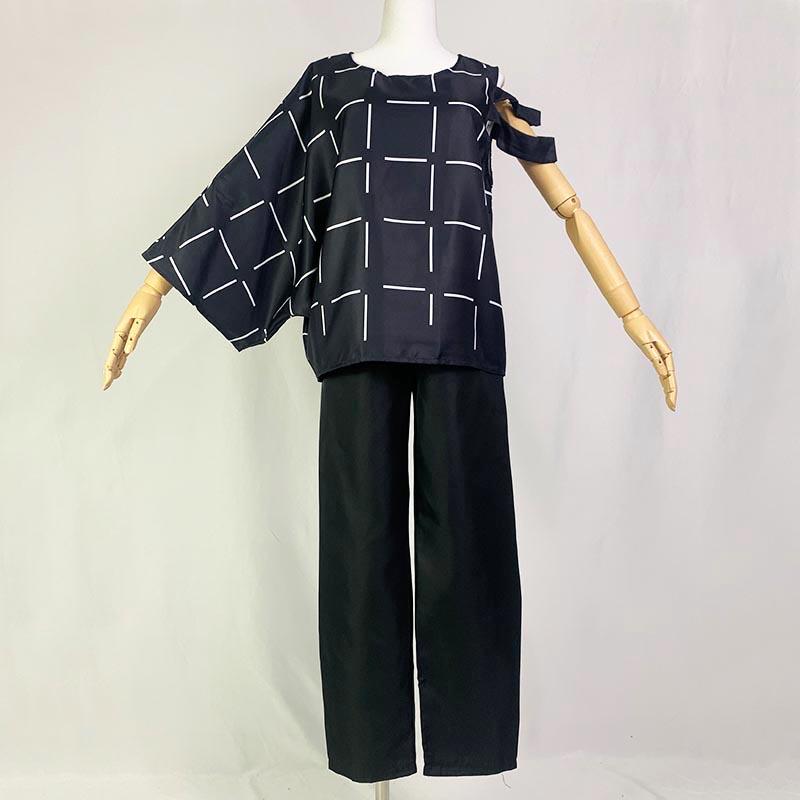 Mahito Cosplay Kostüme Perücke Oberteil Hose Anzug Halloween Kostüm für Männer Karnevalsparty Mahito Set für Comic Con