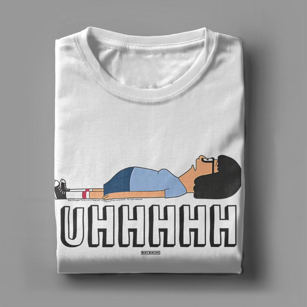 Bobs Burgers Uhhh Tina Lying On Floor Accessories Unisex T Shirts Pure Cotton Tee Printed  T-shirt Clothes