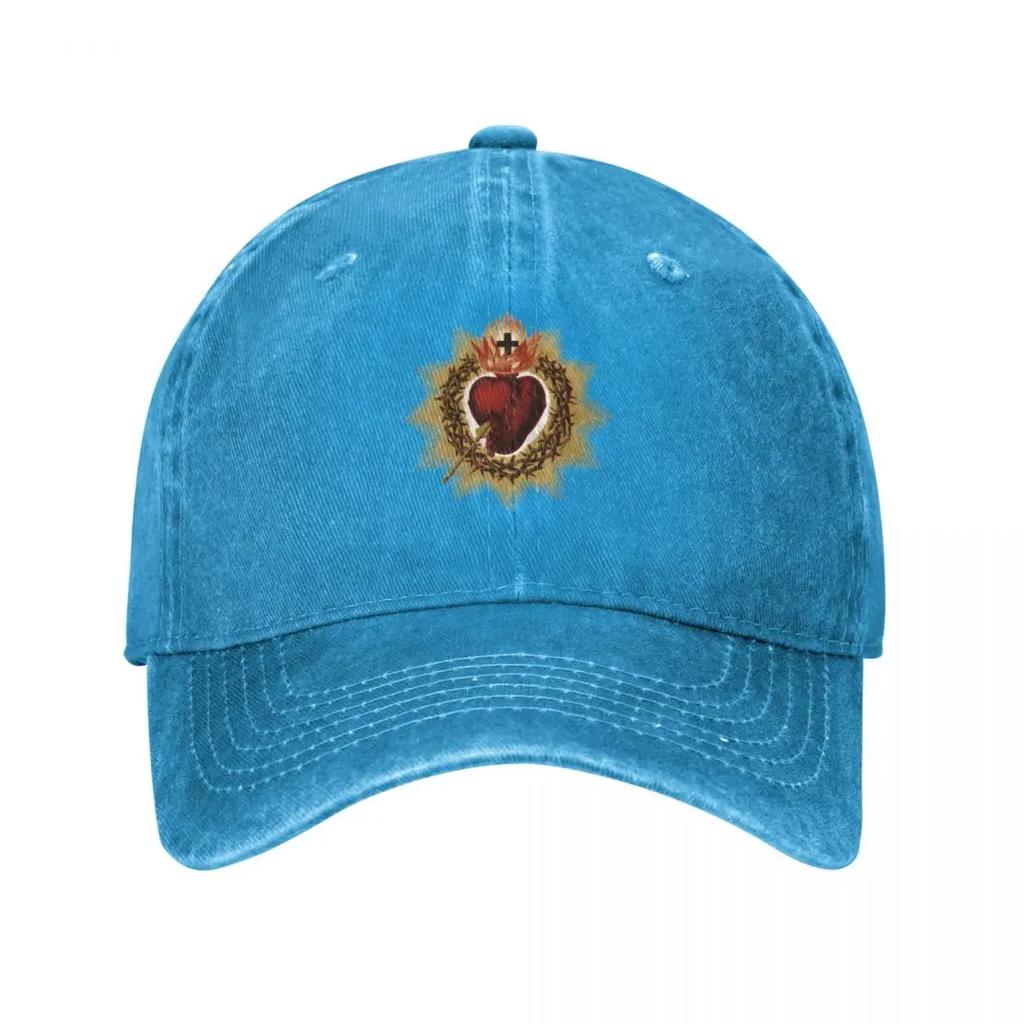 Sacred Heart of Jesus Catholic Baseball Cap Hard Hat Ball Cap Rugby Sun Hat For Children Unisexs Womens