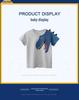 27kids 2024 Korean Style Dinosaur T-shirt for Boys - Summer Short Sleeve