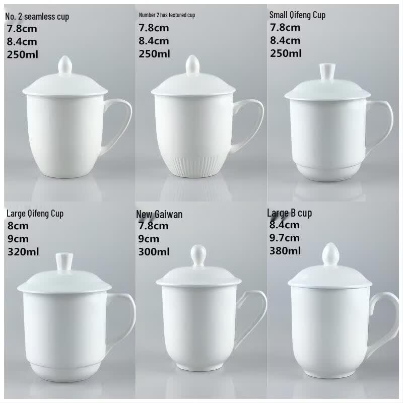 Qianxing Ceramic Office Mug with Lid