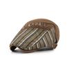 New-style Patchwork Striped Baseball Cap, Men's Casual Sun Hat, Flat Cap, Beret