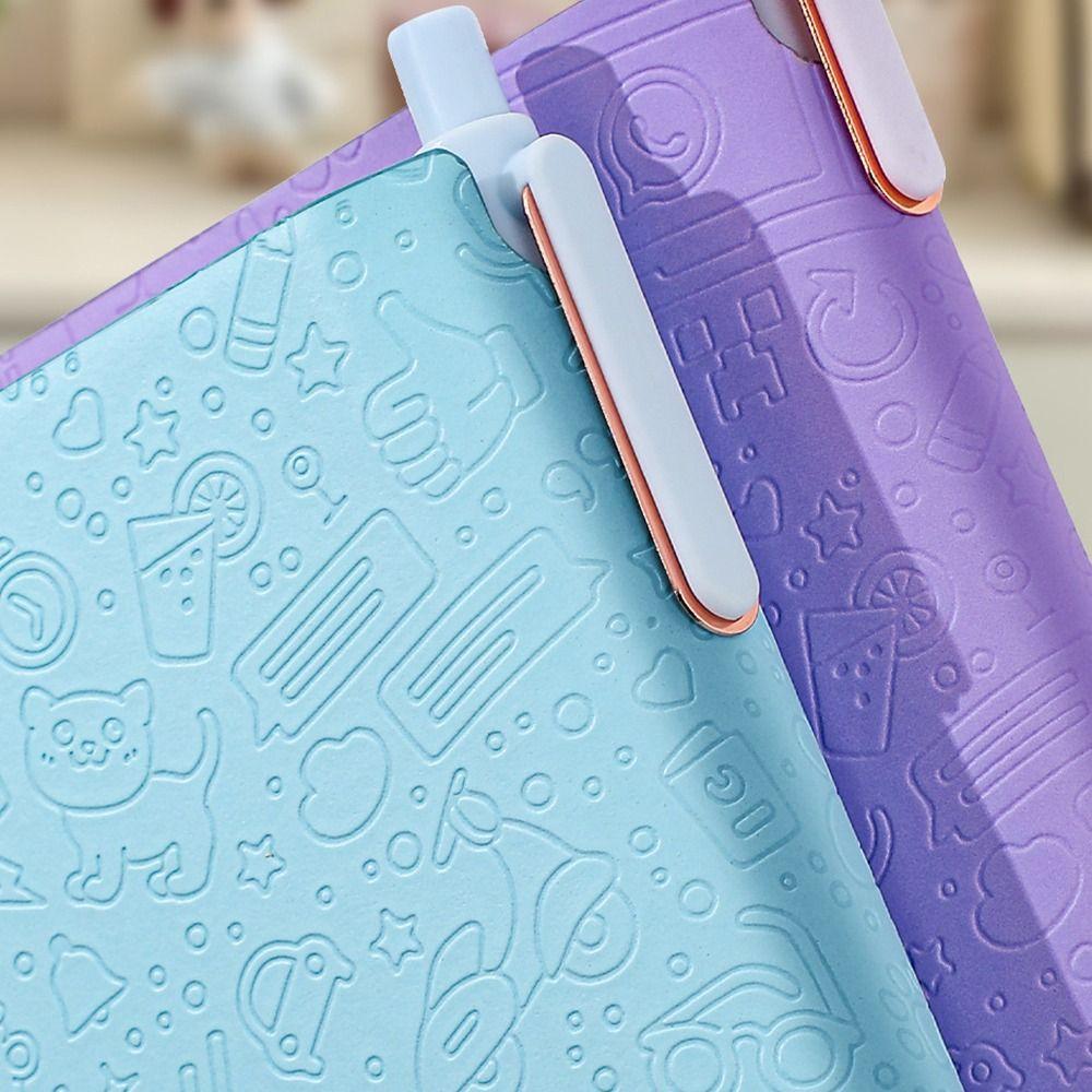 Embossed Cover 2027 English Planner Notebook Pen Holder Monthly Planner New Diary Notebook