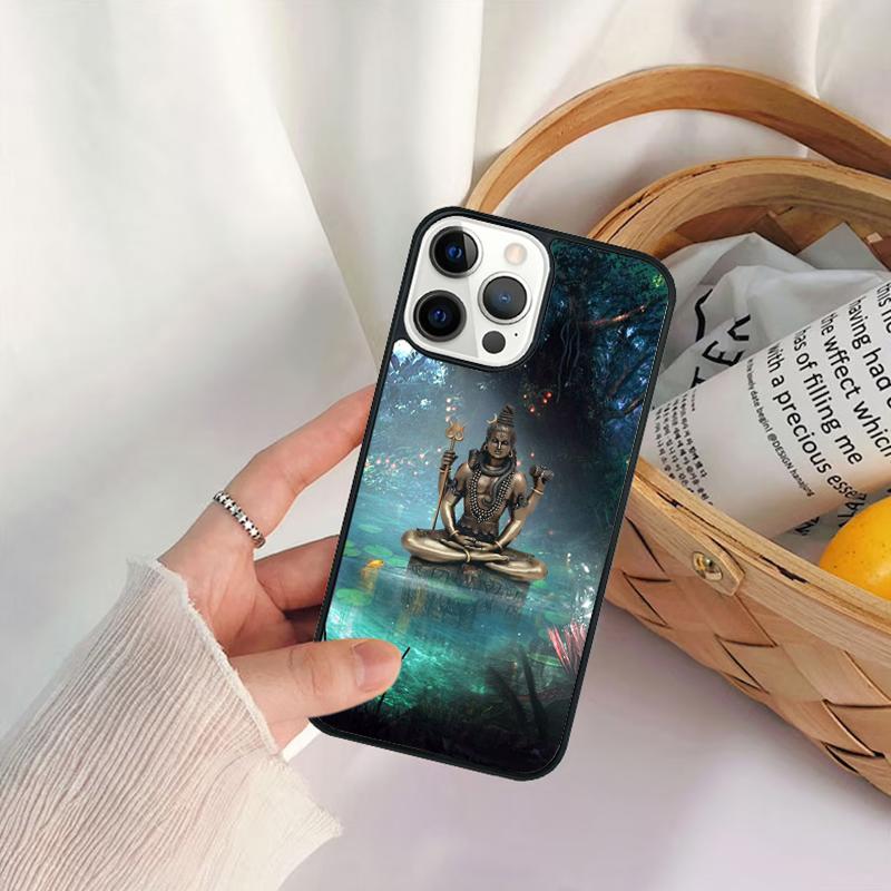 Lord Shiva Hindu God Buddha India Phone Case For iPhone 17 Air 16 15 14 11 12 13 Pro  MAX Plus Coque Cover Shell