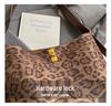 Leopard Print Suede Tote: Versatile Large-Capacity Crossbody for Autumn/Winter