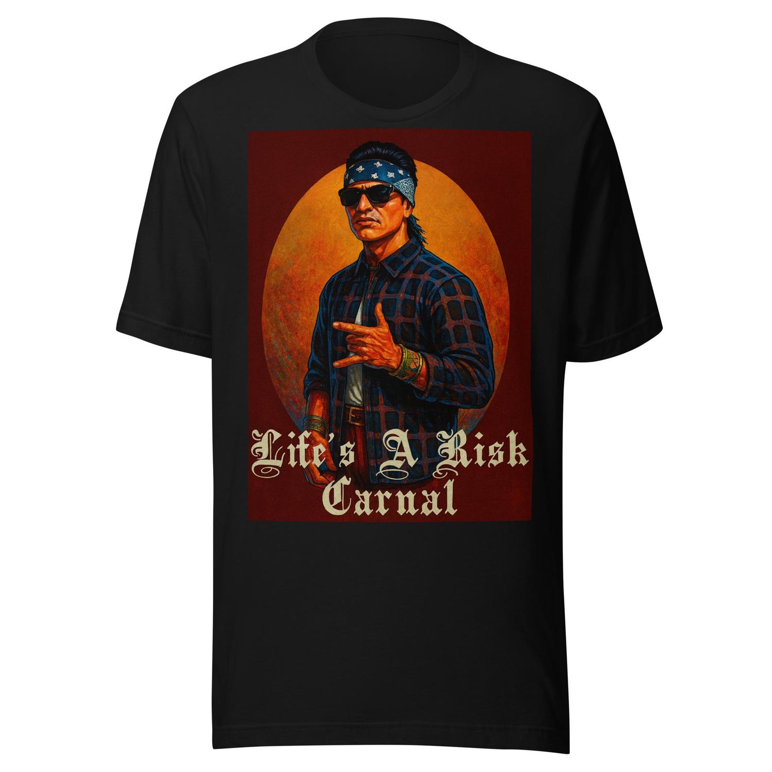 Life is a Risk Carnal Unisex t-shirt XL