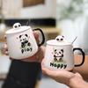 Cute Panda Ceramic Mug - Large Capacity for Home, Students, and Couples