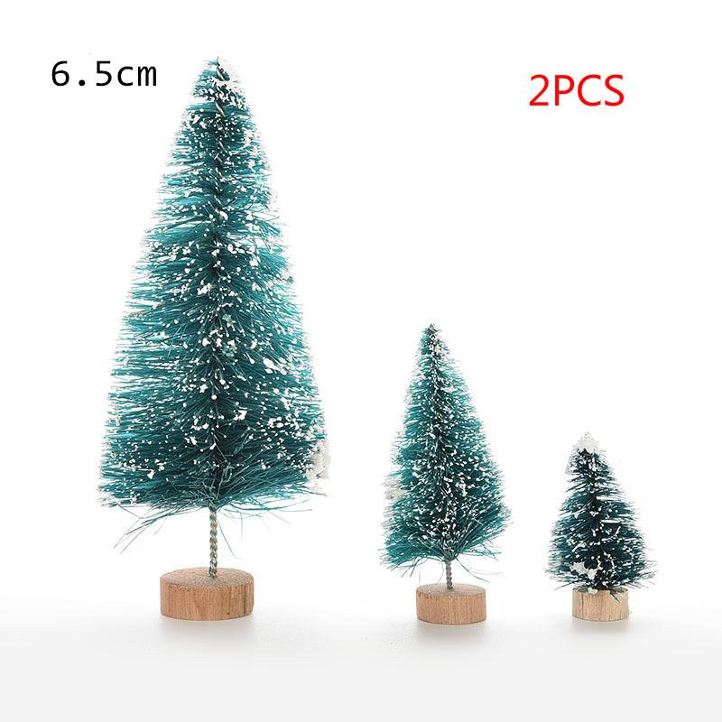 Hot DIY Mini Christmas Tree Small Pine Tree Placed In The Desktop Home Decor Christmas Party Decoration Kids Gifts For Home Xmas
