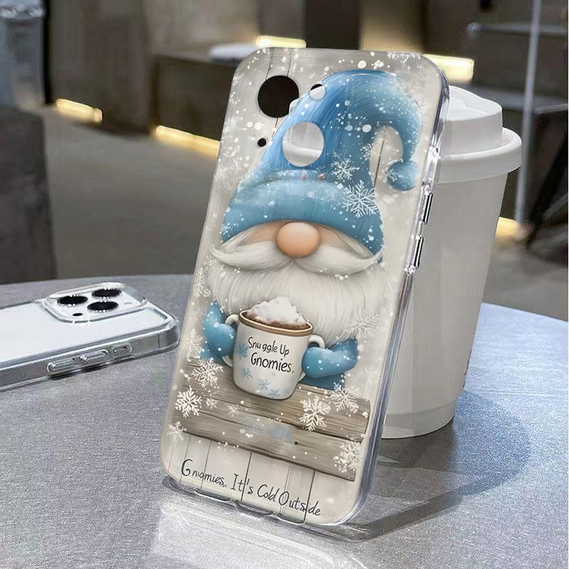 Santa Claus Phone Case for iPhone 17 Air 16 15 14 13 12 11 Pro Max Plus Mini Xs X 8 7 Soft Transparent Cover Fundas Accessory