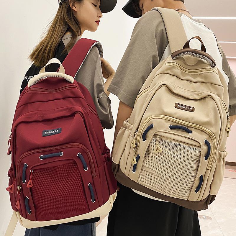 School bag for girls, junior high school students, middle school students, high-quality fashion men's models, college studentss