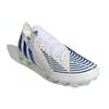 adidas Predator Edge.1 L AG Kopačky na měkký umělý trávník Bílé Modré Pánské Kopačky GW3656