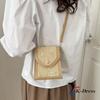 Tobit Embroidered Flower Bag Structured Bag Envelope Bag Mini Bag Auxiliary Bag Rattan Bag Crossbody Women's Bag (2 Colors)