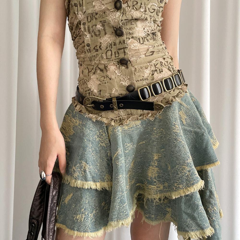Pu Leather Waist Belt American Dress Jeans Belt Fashionable Women's Belt  Spicy Girls