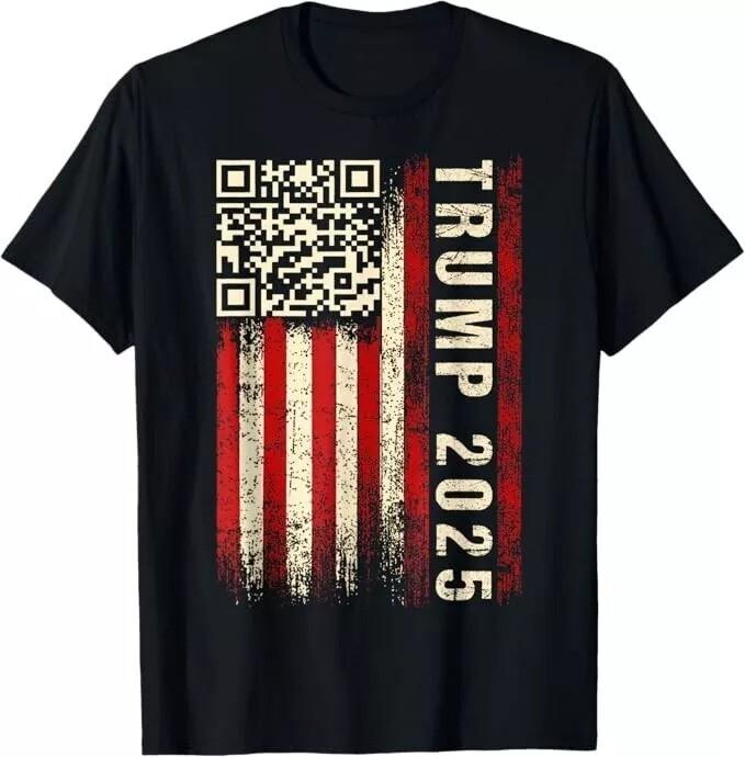 Funny QR donald trump dancing 47/45 code video Unisex T-Shirt S разноцветный