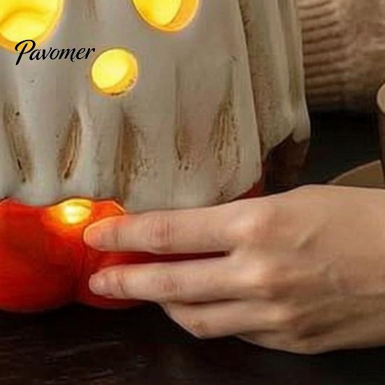 Halloween Pompoen Decor Verlichte Geest Decoratie, Vintage Afneembare Lamp met Feestelijke Tafel LED Kaars voor Keukentafel Schouw Feest Binnen Huis