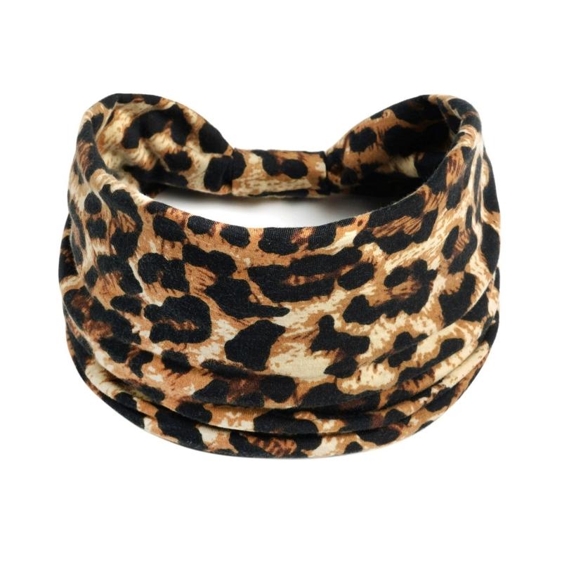 Haarschmuck Retro Haarband Dicke Breite Stirnbänder Turban Workout Bedrucktes Stirnband Kopfwickel für Damen Yoga Sport Haarband