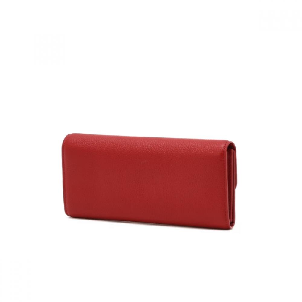 Daks Leather 3 Fold Wallet Red Dcwa6f581r2