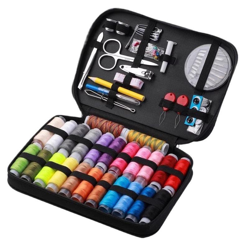 Portable Household Sewing Kit: Large-Capacity Needle and Thread Storage for Students and Home Use