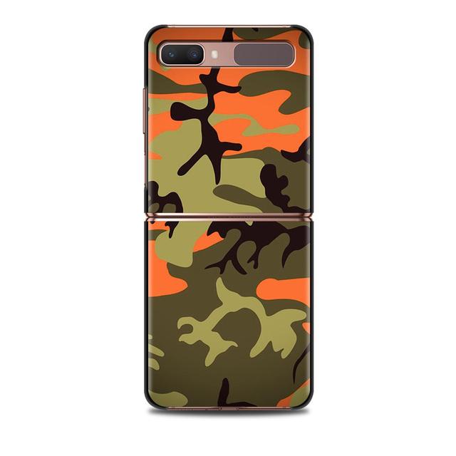 Smartphone Case For Samsung Galaxy Z Flip 3 5g Back Pc Cases Hard Capa Shell Hard Cover Fundas Camouflage Military Army