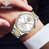 OUPINKE Herrenuhr Business Casual Dual-Use Wasserdichte Mechanische High-End-Uhr