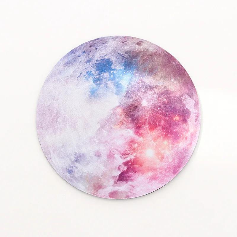 1pc New Arrivals Fashion Moon Phase Planet Retro Mouse Pad Round Computer Mouse Pad Gaming Mousepad for Pc Laptop Desk Cushion