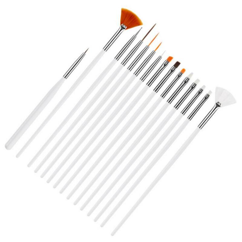 

15Pcs/Set Fondant Cake Brush DIY Sugar Craft Baking Decorating Tools Cake Pen Brush for Fondant Painting Cookie Decoration Tools білий