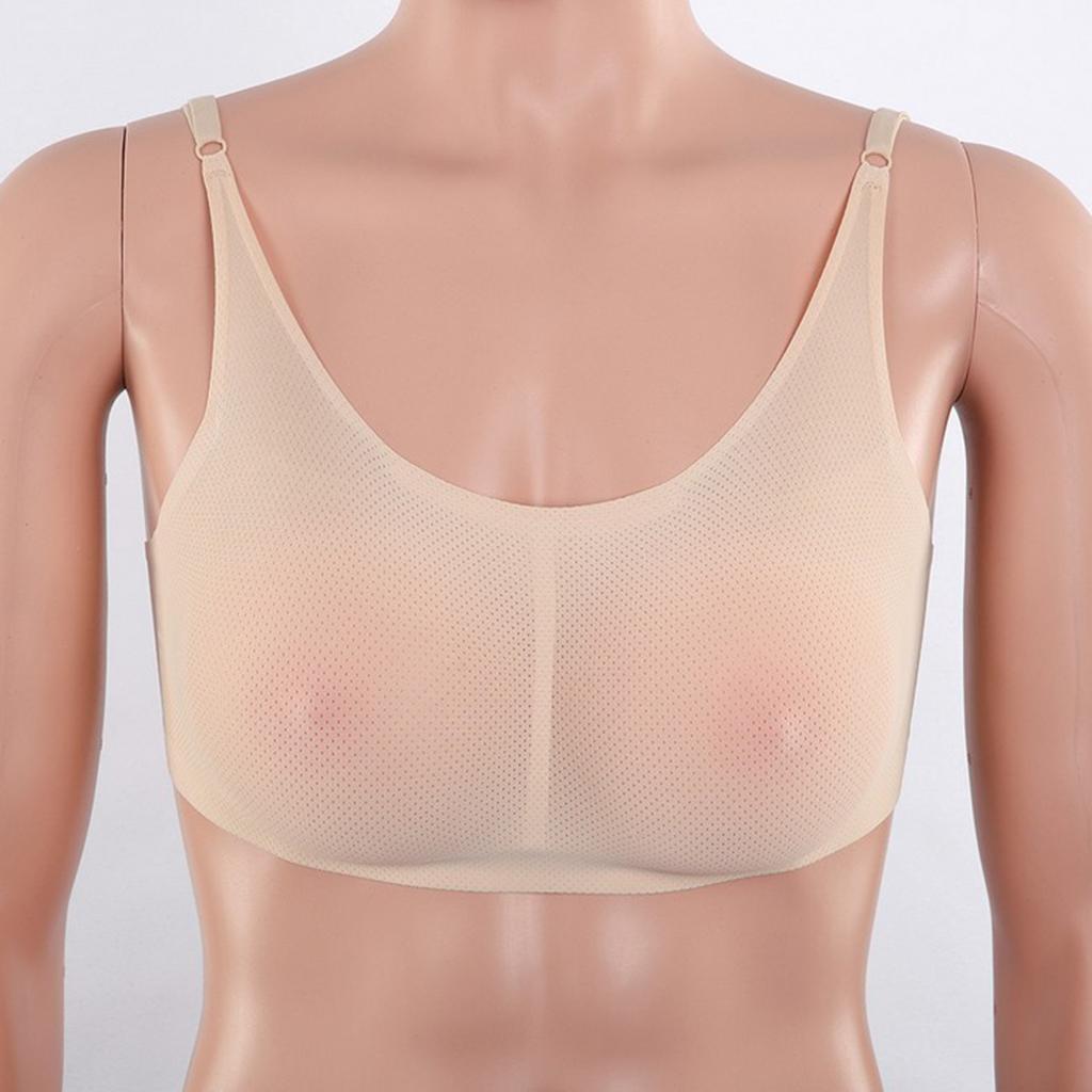 Pocket Bra Crop Top Silicone Boobs for Mastectomy Tank Top