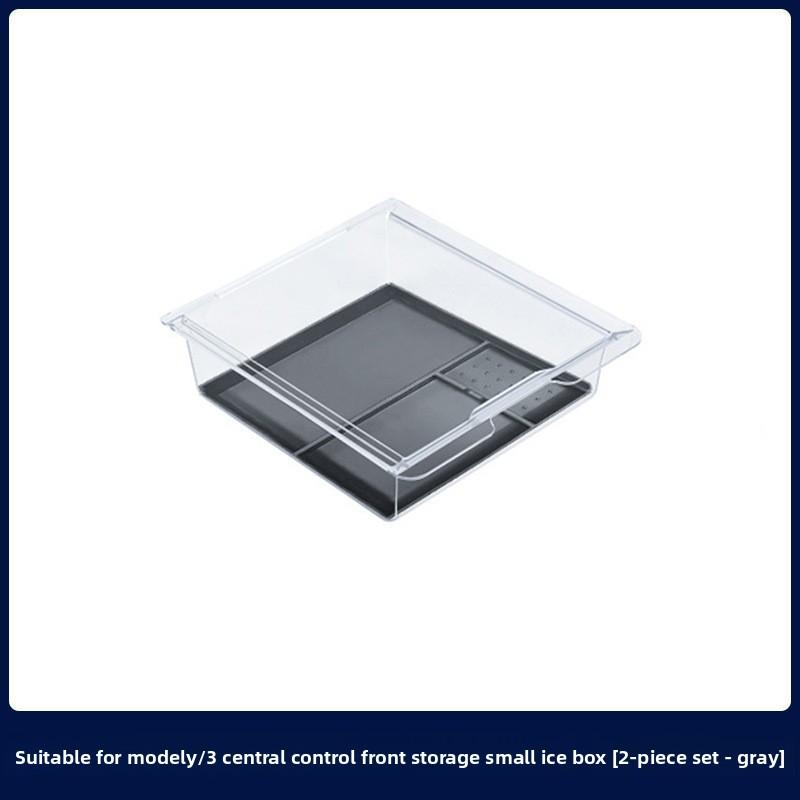 Car Sticker For Tesla Model 3 Highland Model Y Central Control Armrest Box Silicone Storage Front and Rear Storage Small Ice Box
