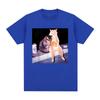 Cigarette Kitten Funny Smoking Cat Meme Graphic Tshirt Unisex Unisex Fashion Vintage Tshirts Loose Cotton Casual Tshirt Streetwear