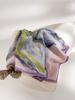 Classic retro spring new 111 mulberry silk square scarf premium light luxury national style double crepe lace silk scarf women's accessories