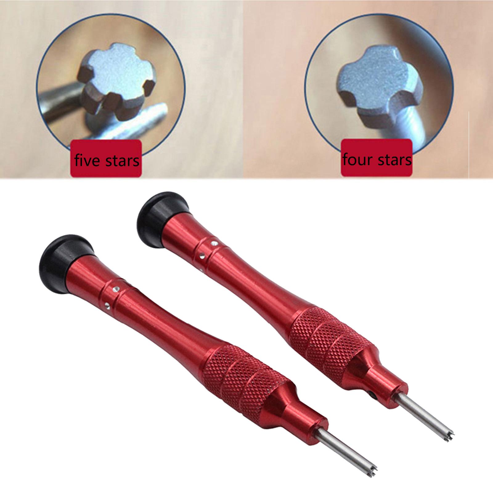 

Professional Screwdriver Watchmakers Screwdriver T3 T4 T5 Screwdriver For Watch Band Eyeglasses Jewelry Repair 5 червоний