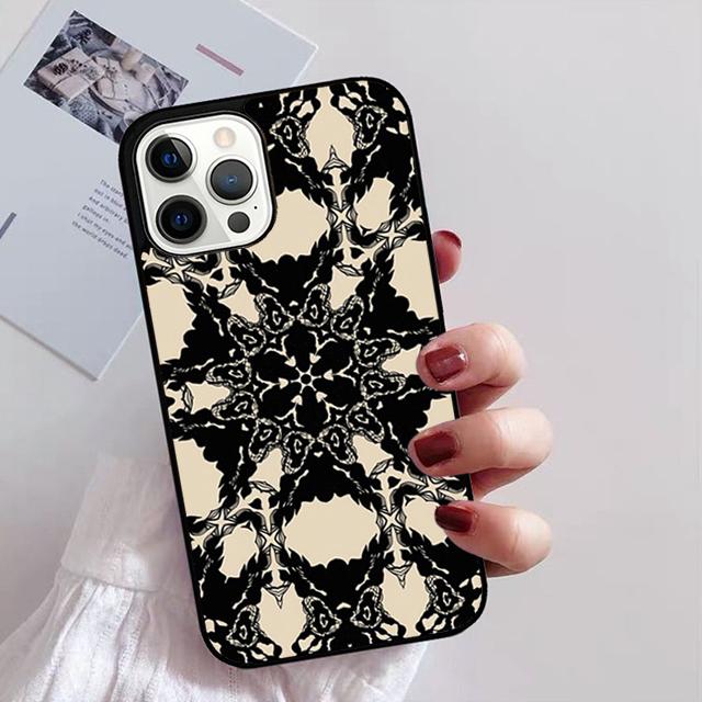 Mandala Blume Totem Handyhülle Für iPhone 17 Air 16 15 14 13 12 11 Pro Max Plus Max Hülle Schale