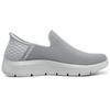 Skechers Go Walk Flex Slip-On Technology Mesh Round Toe Low-Top Casual Shoes Men sneakers Gray White 216491-LTGY