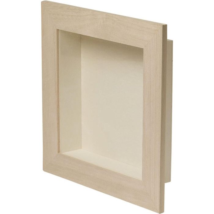 Cadre vitrine - Bois - 21x21x3,8 cm - A décorer et personnaliser