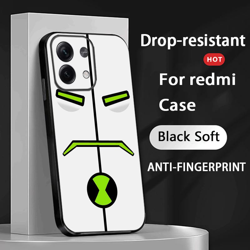 

Ben 10 classic anime pattern ins Phone Case For Xiaomi Redmi Note 14 13 12 11 Pro Plus S 5G 14C A3 Soft Black Phone Cover Redmi Note12S